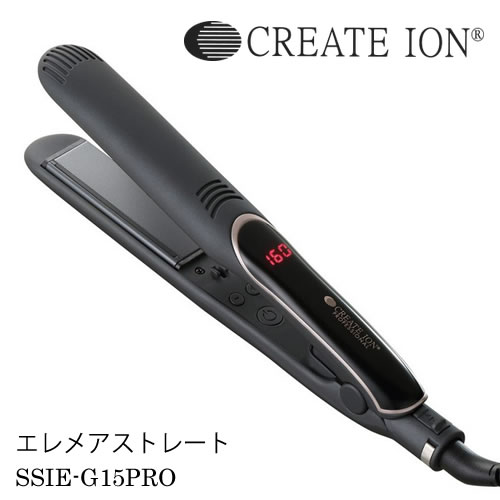 クレイツイオン エレメアストレート SSIE-G15PRO ストレート ヘアアイロン CREATE ION