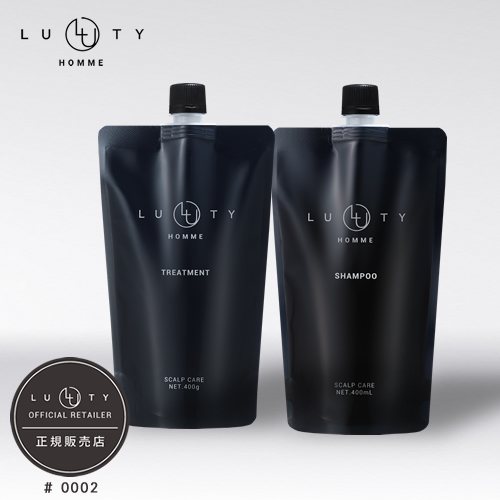 LUTY ルーティー オム シャンプー 400ml ＆ トリートメント 400g セット LUTY HOMME 