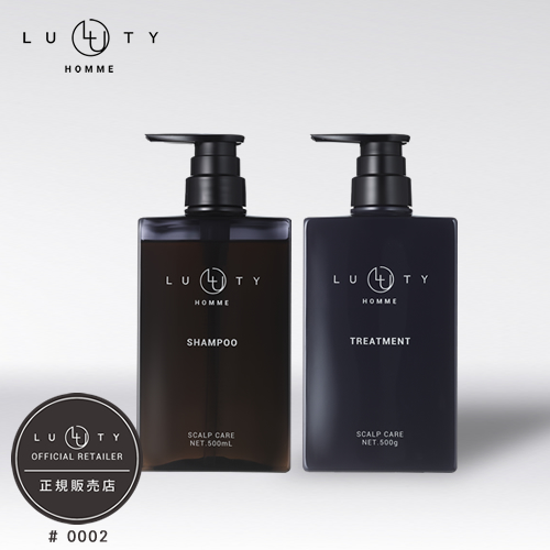 LUTY ルーティー オム シャンプー 500ml ＆ トリートメント 500g セット LUTY HOMME 